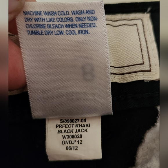 DIY Old Navy Flirt Khakis PINSTRIPED BY HAND - Picture 4 of 10